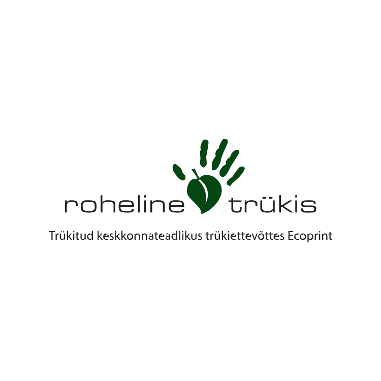 rohelise trükise kaubamärk logo